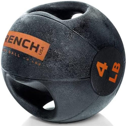 Dual Grip Medicine Ball w/Handles 4 lb (New)