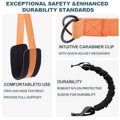 Pull Up Assistance Bands, Adjustable Heavy Duty Assisted Bands for Pull Ups - color: Orange