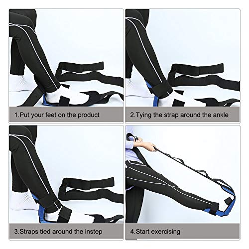 Stretching Strap, Yoga Pilates Leg Belt with Buckle for Flexibility Training, Physical Therapy, Dance, and Home Workouts