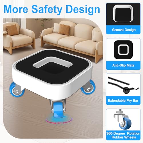 New Upgrade Furniture Sliders, Furniture Movers with Wheels and Furniture Movers Sliders for Carpets and Hardwood Floor