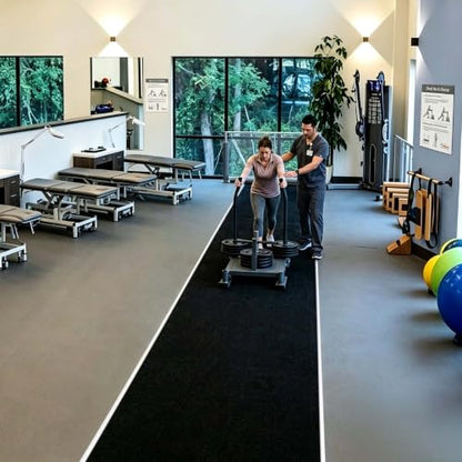 Yescom 4'x50' Gym Turf Runway for Sled Track HIIT Functional Training 0.6"H - size: 0.6"H-4'x50'Elite(200Sq.Ft)