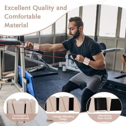 Wrist Weights for Women, Adjustable Ankle Weights Silicone Bracelet Weights Arm Leg Weights for Women Men Ankle Weights for Yoga Running Swimming Pilates Gym Set of 2