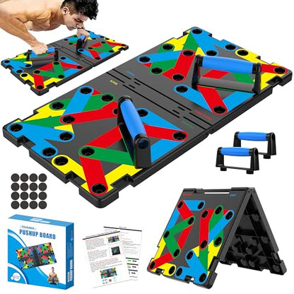 IUT Solid Push Up Board 15 in 1 Home Workout Equipment Multi-Functional Pushup Stands System Fitness Floor Chest Muscle Exercise Professional Equipment Burn Fat - color: M11