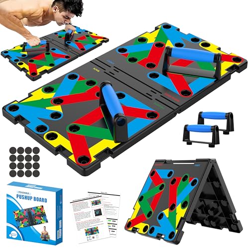 IUT Solid Push Up Board 15 in 1 Home Workout Equipment Multi-Functional Pushup Stands System Fitness Floor Chest Muscle Exercise Professional Equipment Burn Fat - color: M11