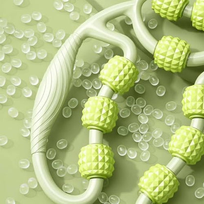 Gralara Circular Leg 360 Degree Massage Leg Roller Adjustable Width Personal Care Tool for Athletes, Runners, Home Gym, Green Grape Green - color: Green Grape Green