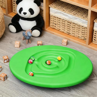 Kids Balance Board Wobble Rocker Balance Board with Mini Balls Load 170lb for Balancing Exercise Equipment Game 18.5 x 14.57 Inch
