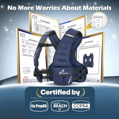 Sportneer Adjustable Weighted Vest Woman: 6-10lb/10-18lb Weighted Vests - color: Blue, size: 10-18 lbs