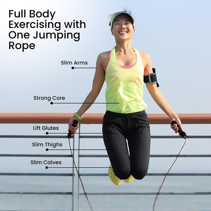 Adjustable Jump Rope for Workout - All-Purpose Exercise Jump Rope Kids & Adults Love with Tangle-Free, Comfortable Foam Handles - Best Slimming, Cardio & Endurance Training - color: Full Black