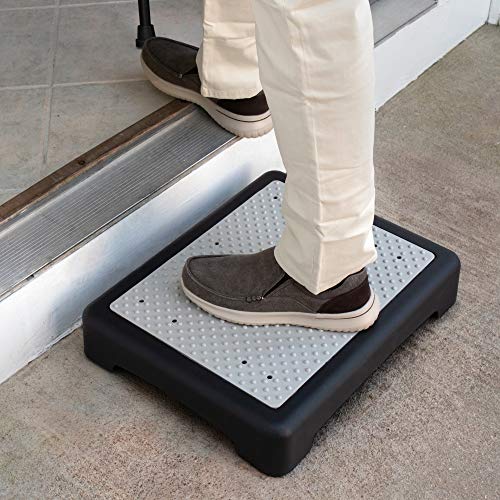 3.5” Step Riser – Portable One Step Stool for Elderly & Disabled –Antislip Half Step for Indoor & Outdoor Stairs, Cars, Bed, Chair, Shower – Lightweight Mobility Safety Tread for Up to 400lbs