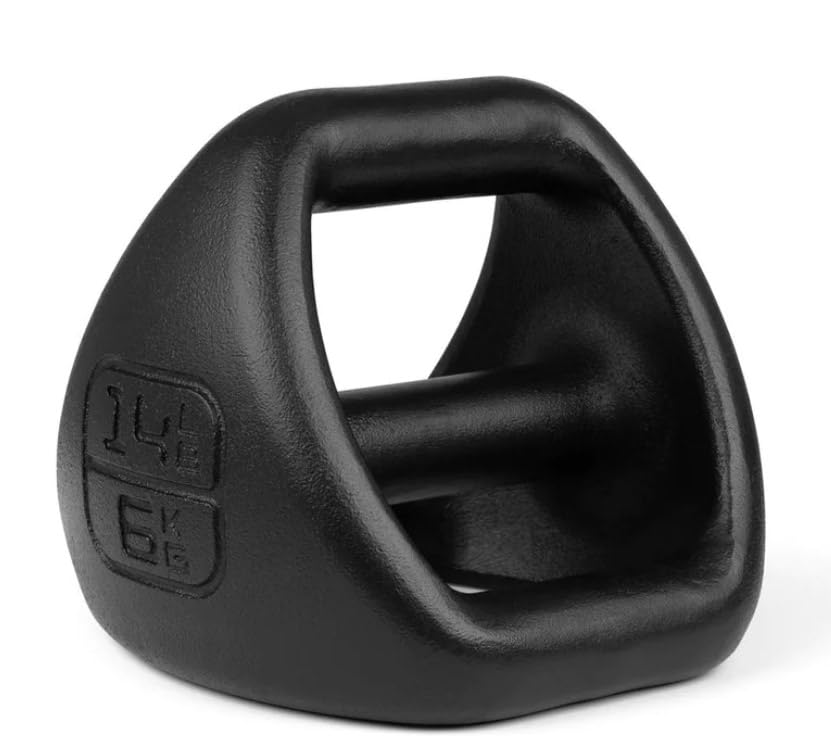 TRX YBell Pro Series 3-in-1 Dumbbell, Kettlebell and Push Up Stand Workout Equipment | Commercial Grade Powder Coated Surface | Perfect for Strength Training & Conditioning Workouts - size: 35 lbs
