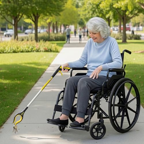 RMS 2-Pack 34 Inch and 21 Inch Grabber Reacher with Rotating Jaw - size: 2 Count (Pack of 1)