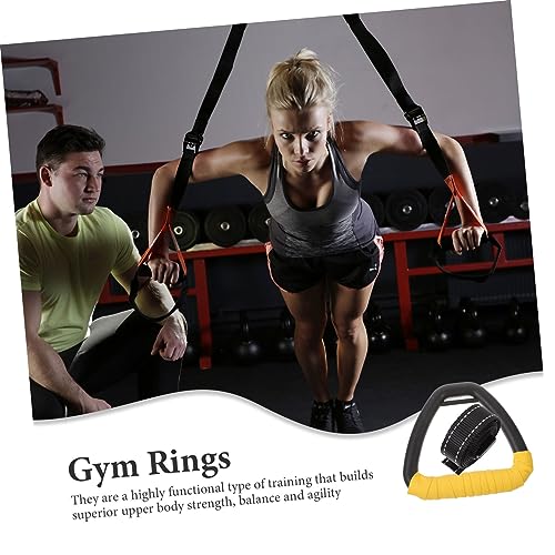 VICASKY Children's Lumbar Gymnastic Rings Set Adjustable Straps Sturdy Fitness Equipment for Home Use for Rehabilitation and Strength Training