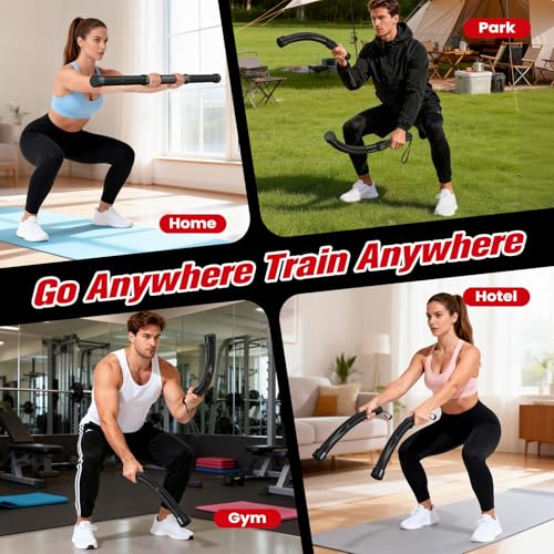 Relife Ropeless Battle Ropes, 2 in 1 Weighted Cordless Battle Ropes for Home Gym - Portable Home Gym Equipment for HIIT, Strength Building, Low-Impact Cardio for Men & Women
