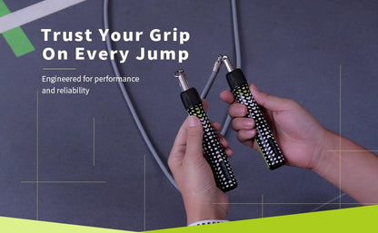 Hererope Weighted Jump Ropes for Men & Women, 1/2 LB Jump Rope Weighted With Ball-bearing, No-Slip Grip, Durable Steel Cable, Heavy Jump Rope Designed for Fitness, High-Intensity Strength Workouts, crossfit