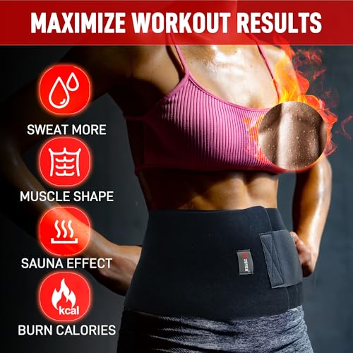 Waist Trainer for Women Lower Belly Fat, Sweat Band for Stomach Weight Loss, Sweat More, Increase Core Stability