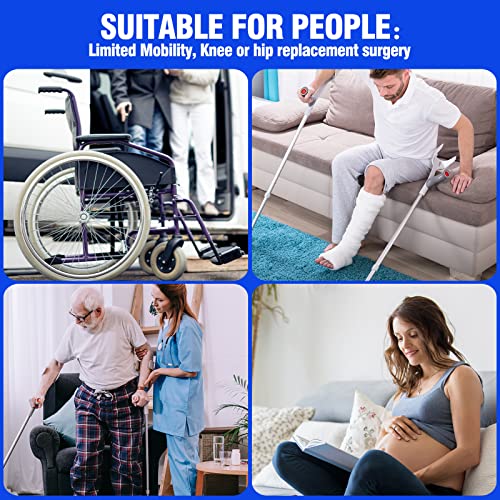 42 Inch Leg Lifter,Leg Lifter After Hip Replacement with Large Foot Loop,Mobility Aid for Disables and Elderly,Leg Lifter Strap for Knee Replacement Recovery Aids(Black) - color: Black