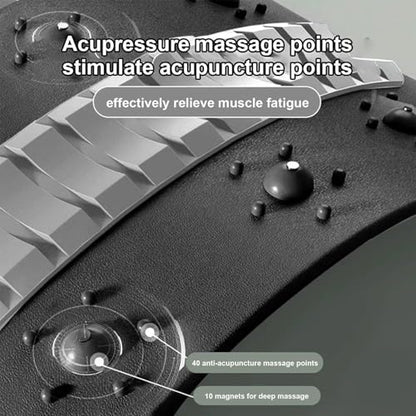 Back Stretcher, with AcupressurePoints, 38.5x21.5x6cm, Level Spinal Support Board, Spine Deck Massager Stretching Device, Versatile Back Support, for s Offices Home Gym Travel