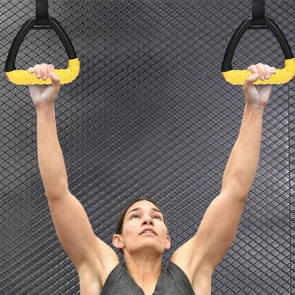 Pull Up Rings Gymnastics Calisthenics Training Equipment - color: 1M