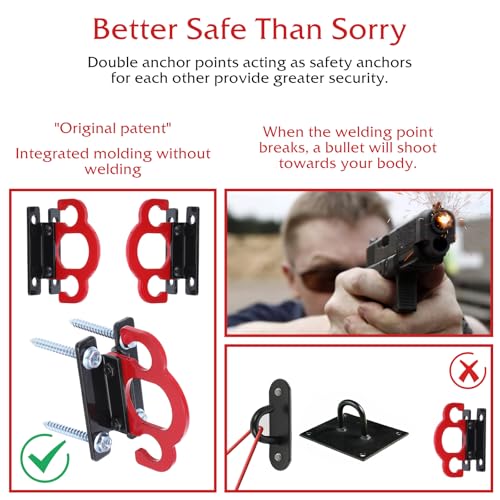 Resistance Band Wall Anchors,Workout Wall Mount Anchor,Band Wall Mounts Gym Anchor,Band Hooks, Space-Saving Wall-Mounted Clip for Home Gym Workouts,for Strength Training,Fitness,Physical Therapy
