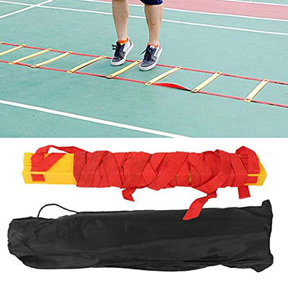 7M 14 Rung Agility Speed Training Ladder, Football Soccer Fitness Ladder, High - Density Braided Agility Ladder with Storage Bag for Athletes and Coaches