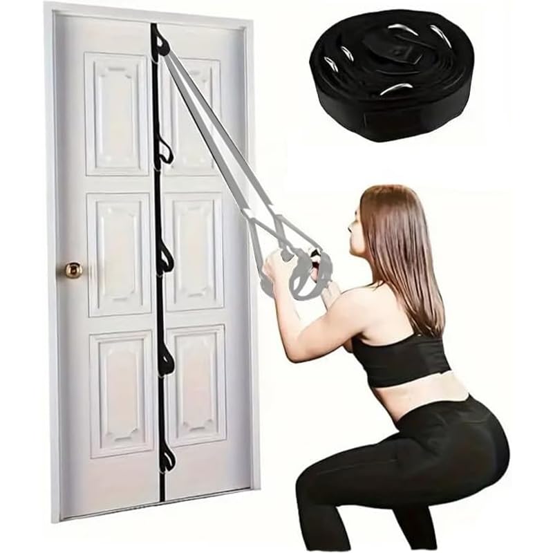 Door Anchor Band Strap for Resistance Bands Exercises, Strap ONLY, Resistance Bands and Handles NOT Included, Multi Point Anchor Gym Attachment for Home Fitness,