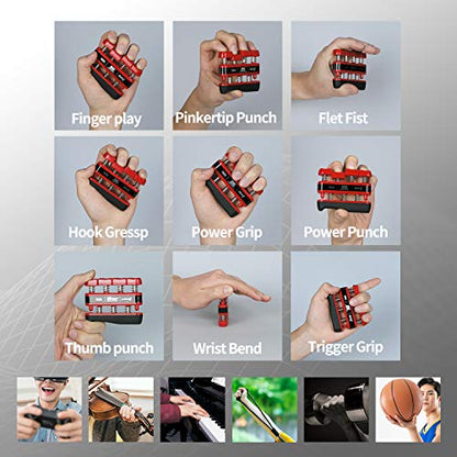 GM2 Grip Exerciser, Hand Exerciser, Finger Exerciser. 9lb(Black) 7lb(Red) 5lb(Blue) - color: Blue
