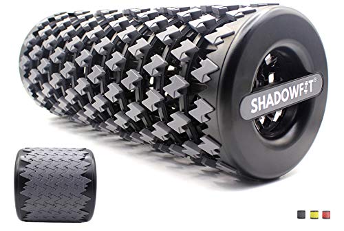 Shadowfit Foam Roller Equipment for Sore Muscle, Tissues ∣ Massage Rollers for Maximum Tension Relief ∣ High Density Foam for Deep Tissue Pain Relief, Thigh, Arms (Gray) - color: Gray