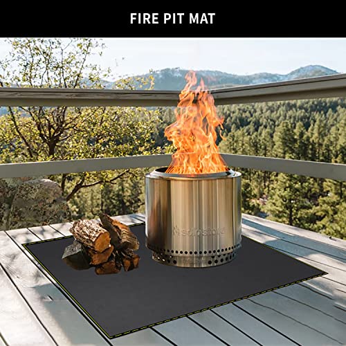 40x60 Inch Under Grill Mat for Outdoor Grill Deck Patio Protector Extra Large Silicone Fireproof Waterproof Oil-Proof Fire Pit Matt BBQ Barbecue Pad - style: 40''x60''