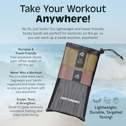 Retrospec Engage Resistance Booty Bands - color: Beach Bum