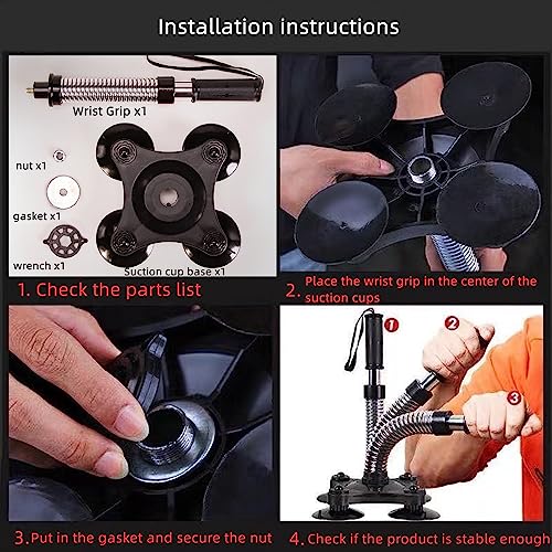 Arm Wrestling Training Equipment 45~50lbs Forearm Trainer Grips Wrist Exerciser Muscle Developer Strength Home Fitness for Professional & non-professional - color: Light Black(35-40lbs)