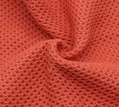 Mia'sDream Cotton Hand Towels,13”x28”, 3 Pack, Brick Red Bath Towels Set | Soft and Absorbent, Waffle Weave, Multi-Purpose Hand Towels for Bathroom,Kitchen,Gym | Cotton Dish Towels For Kitchen Drying