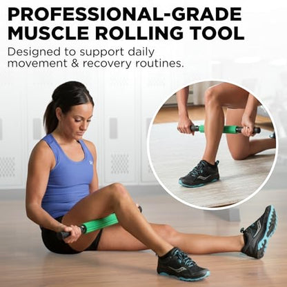 Theraband 13076 Muscle Roller Stick for Self-Myofascial Release, Deep Tissue Massage Rolling Pin, Trigger Point Release and Muscle Soreness, Old Version, One Size