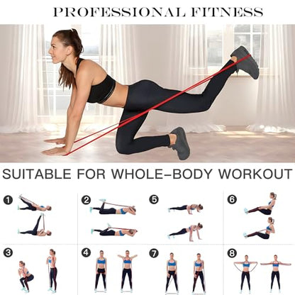 Pull Up Assistance Bands - Resistance Bands Set - Multi-Level Resistance, Fitness Band, Full Body Training, Suitable for Exercise and Physical Therapy Exercise Bands - color: red
