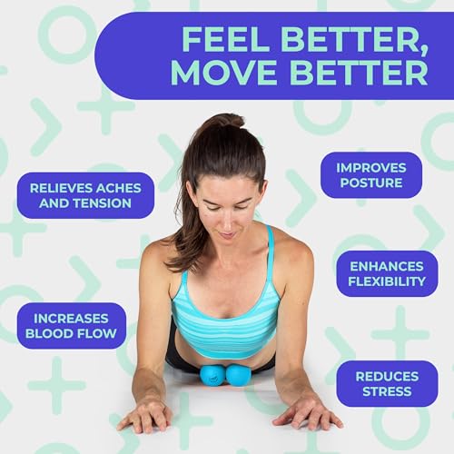 Yoga Deep Tissue Massage Ball Set, Regular Density– 2.9-Inch Myofascial Release Balls for Feet, Back, Neck, Legs & Arms – Trigger Point & Mobility Therapy (2-Pack) - style: Regular