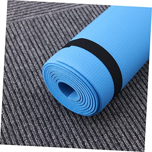 Portable Anti-slip Eva Yoga Mat for Exercise and Fitness Lightweight Non-toxic Outdoor Mat for Hot Yoga Aerobics and Stretching Routines Blue