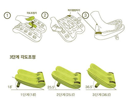 IWANNA Foot Stretcher Multi Slant Board Adjustable Ankle Incline , back Stretcher Massager Mate / Foot leg Stretch Mother's Day gift