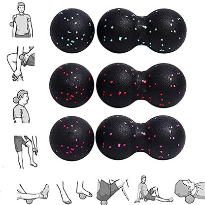 Lacrosse Myofascia Ball Peanut Massage High Density Lightweight Fitness Body Fascia Exercise Relieve Pain Yoga