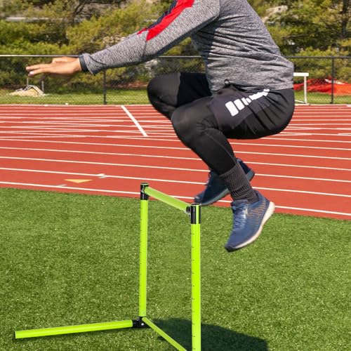 Gemscream 2 Pcs Adjustable Height Training Hurdle 23. 62'' Detachable Hurdles Track and Field Equipment Agility Speed Training Equipment with Scale for Soccer Basketball Obstacle Courses Workout