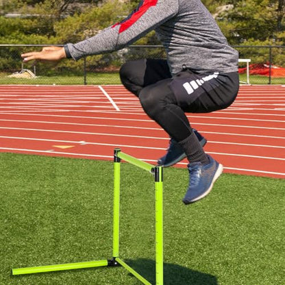 Gemscream 2 Pcs Adjustable Height Training Hurdle 23. 62'' Detachable Hurdles Track and Field Equipment Agility Speed Training Equipment with Scale for Soccer Basketball Obstacle Courses Workout