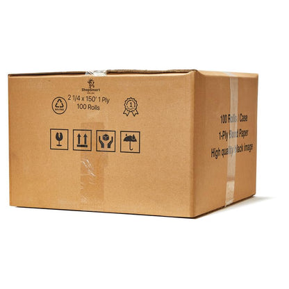(200 Rolls) 2 1/4 x 150 ft White Adding Machine Tape Paper Rolls Premium One Ply Register/Adding Machine/Calculator Paper Rolls Printing Calculator 10 Key