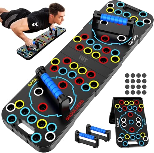 IUT Solid Push Up Board 15 in 1 Home Workout Equipment Multi-Functional Pushup Stands System Fitness Floor Chest Muscle Exercise Professional Equipment Burn Fat - color: M10