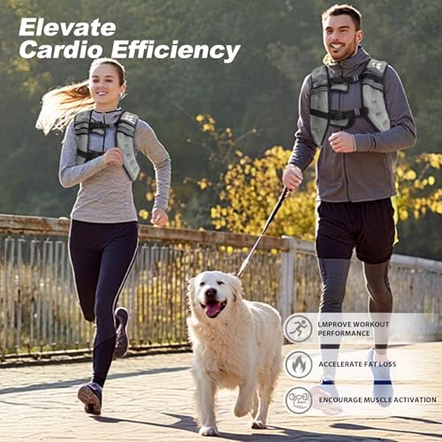 Weighted Vest Woman 6lb/8lb/12lb/16lb/20lb/25lb/30lb Weight Vest for Women Men Body Weight Vests for Walking Strength Training Running Workout Jogging Fitness