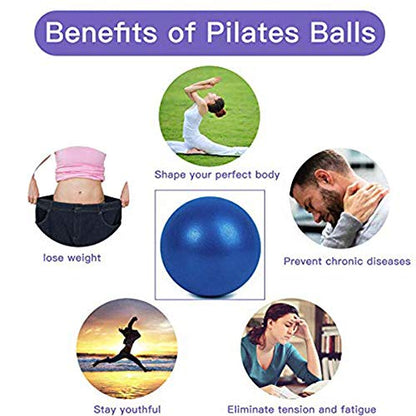 Pilates Ball 9 Inch - Mini Exercise Ball | Yoga, Barre, Core Training, Physical Therapy, Anti-Burst & Non-Slip