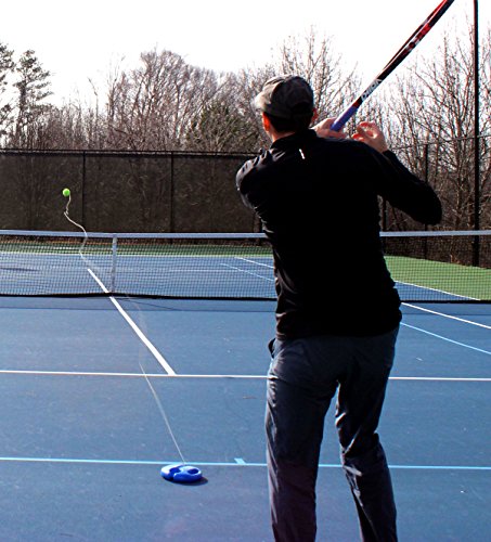 Tourna Fill & Drill Tennis Trainer, The Original Patented Water-Filled Base Tennis Trainer - color: Blue