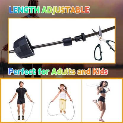 Jump Rope for Women Men Kids, Adjustable Skipping Rope with Ball Bearings, Professional Jumping Rope with Foam Handles, Tangle-Free Rapid Speed Jump Ropes for Fitness Workout Boxing Exercise - color: Red