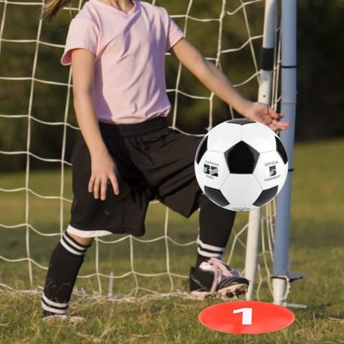 10PCS 9in Poly Spots for Gym Floor, Cake Walk Game Floor Markers Flat Soccer Cones Floor Dots Speed and Agility Training Equipment for Soccer Basketball Sports