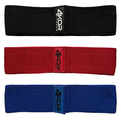 Resistance Loop Band Set, Perfect for Crossfit, Yoga, Physical Therapy, and Booty Building - color: 3 Grippy Hip Band Set