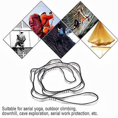 2Pcs Adjustable Anti-Gravity Chrysanthemum Swing Flying Stretch Belt Rope Climbing Daisy Chains Extension Yoga Belt Hanging - color: Grey, size: 1.1M