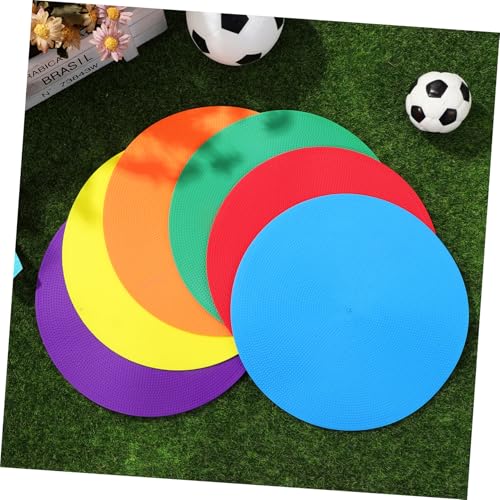 Abaodam 6pcs Agility Dots Spot Markers for Sports Training Lightweight Non-Slip Floor Dots for Classroom Fitness and Agility Drills