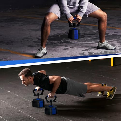 Dumbbell Sets Adjustable Weights, Free Weights with Connector, Non-Rolling Adjustable Dumbbell Set, Barbell for Home Gym, Hexagon, Cement Mixture